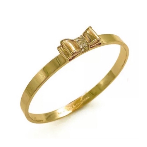KATE SPADE • Moon River Crystal Gold Bangle Bracelet - Picture 1 of 8
